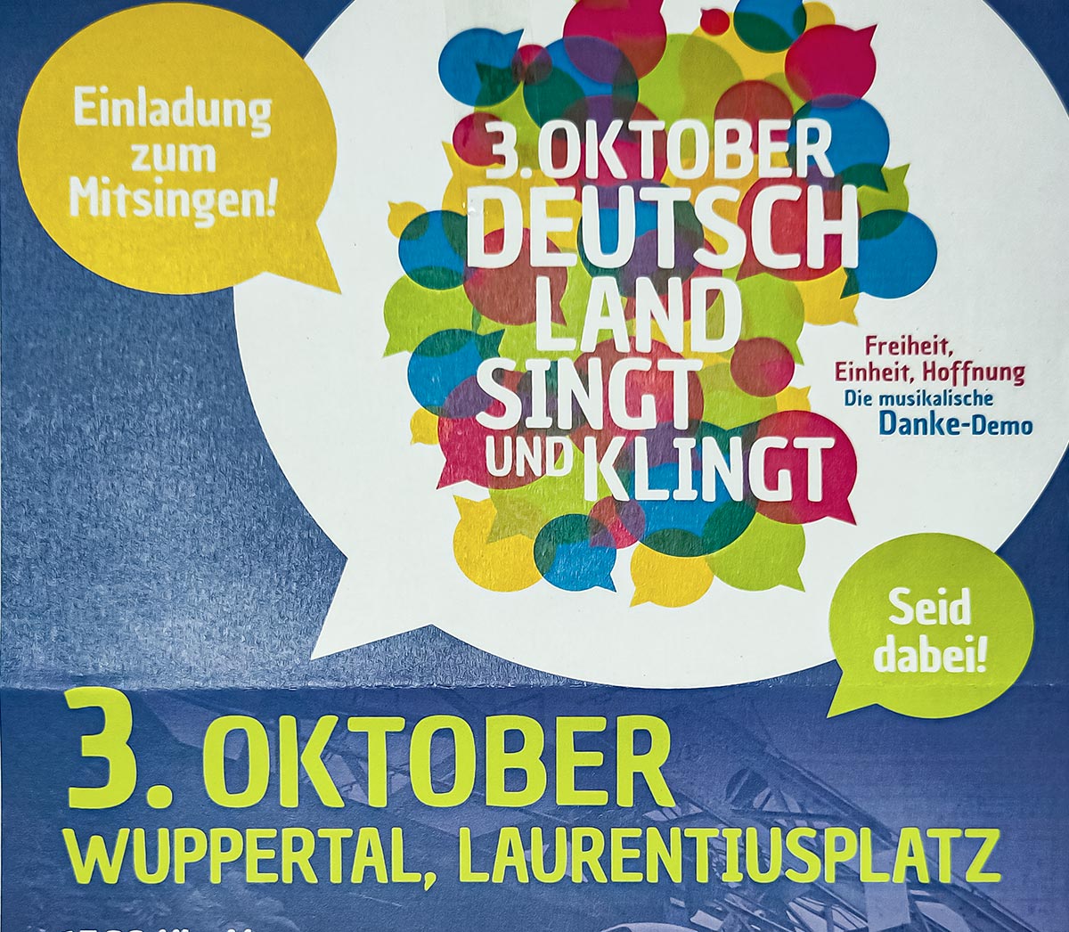 Foto Poster Wuppertal singt